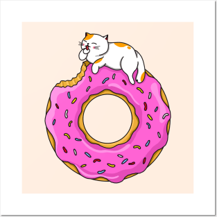 Cat and Donut Posters and Art